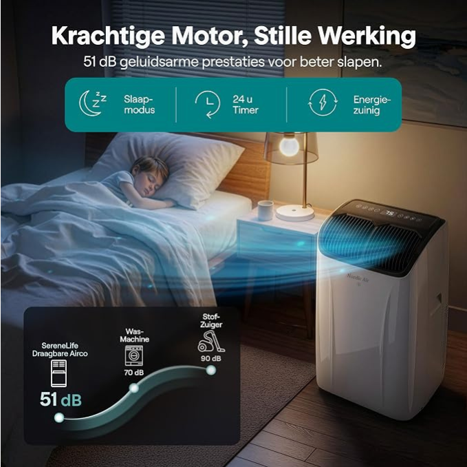Nordic Air Mobiele Airco - Flexibele 3 in 1