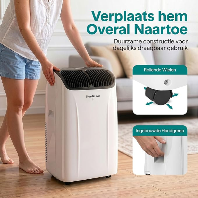 Nordic Air Mobiele Airco - Flexibele 3 in 1