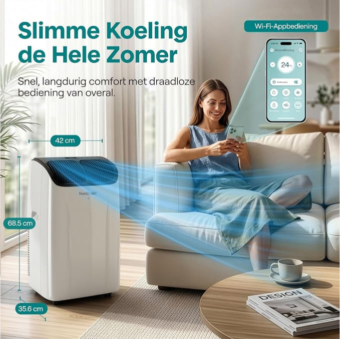 Nordic Air Mobiele Airco - Flexibele 3 in 1